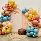 Here Comes the Son Balloon Arch Kit Retro Blue Yellow Boho Balloon