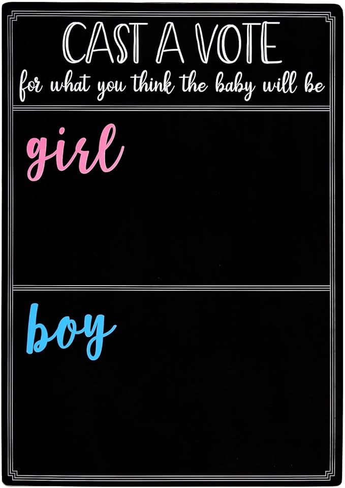 Boy or Girl Voting Board Interactive Gender Guessing Board Classic