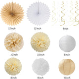 Champagne Gold White Bridal Shower Party Decorations 31pcs Bride to