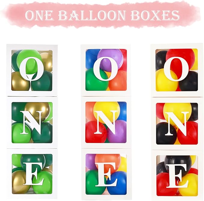 First Birthday Decorations for Boy Girls ONE Balloon