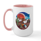 CafePress Snoopy Space Cowboy Mugs 15 oz (444 ml) Ceramic Coffee Mug