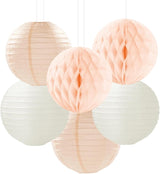 Pink Champagne Beige Rose Gold Boho Party Decorations 14Pcs Women