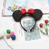 winvin Set of 24 Mouse Costume Deluxe Fabric Ears Headband Red Bow