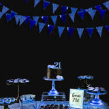 30 Ft Royal Blue Party Decorations Navy Blue Metallic Glitter Paper