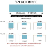 TCBESTO 12 Pack Orange Sequin Table Runner 12 x 72 Inch - High Density