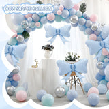 4pcs Jumbo Oversized Ribbon Balloons Coquette Bow Balloons Bow Party
