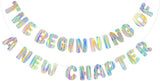Iridescent The Beginning of a New Chapter Banner, Holographic