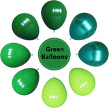 YMSZ Green Balloons, 67pcs 12 Inch Metallic Green Dark Green Lime