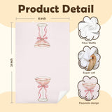 AQYIP Coquette Pink Bow Champagne Kitchen Towels, Champagne Lover