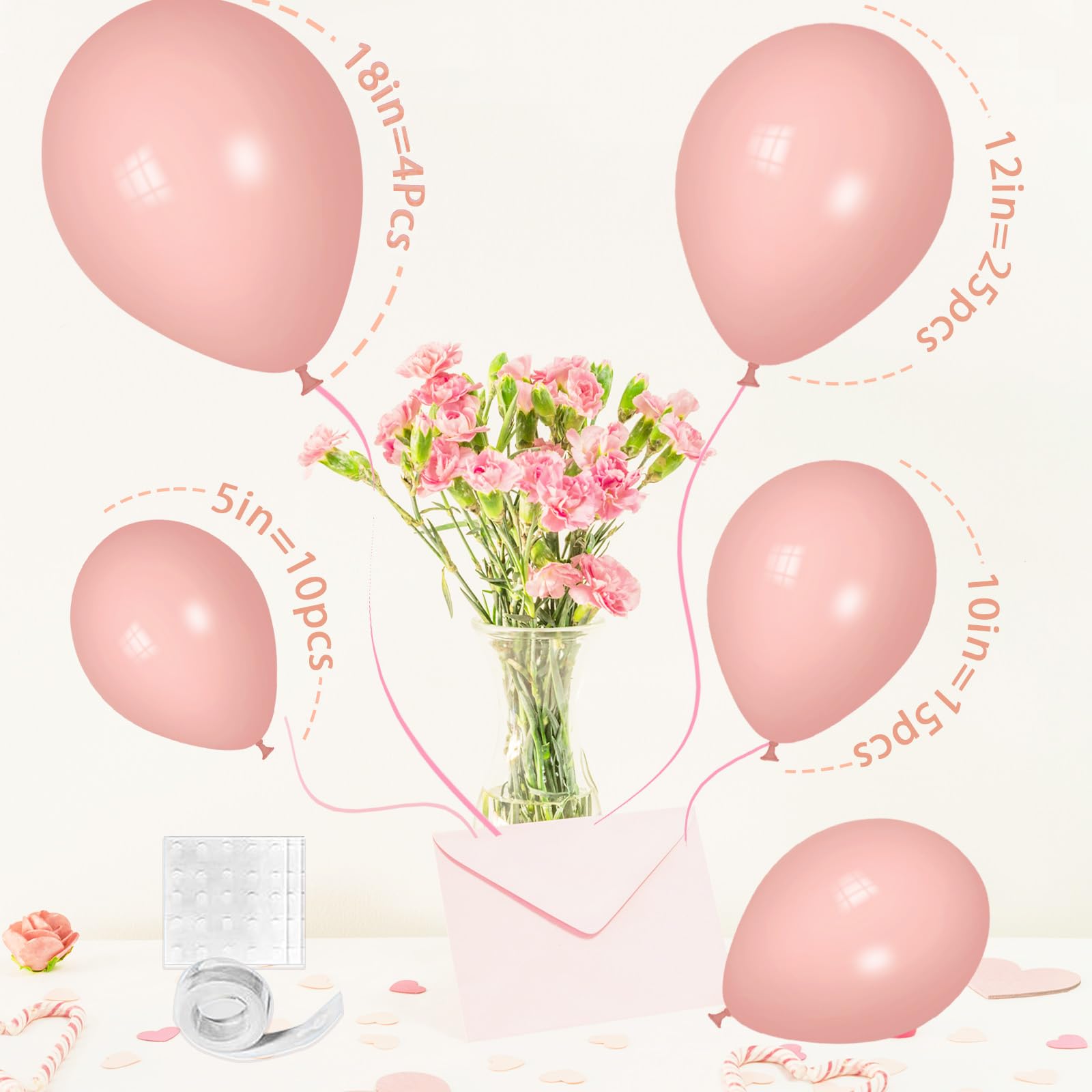 Peach Blush Balloons - Peach Blush Balloons Different Sizes 18 12 10 5