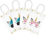 16 PCS Unicorn Party Favor Bags for Birthday Supplies Gift Goody