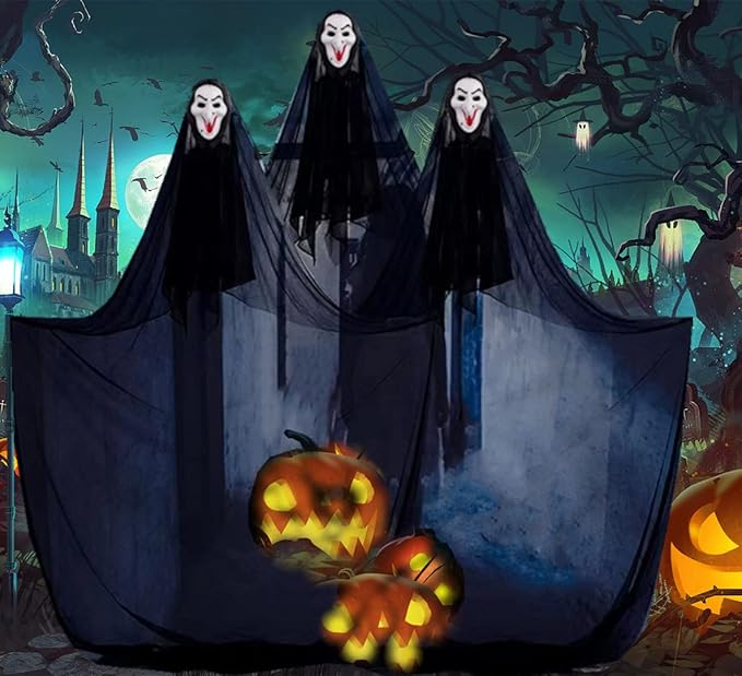 Halloween Black Creepy Cloth 315 x 79 inch Spooky Halloween