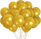 Pack of 100 Gold Birthday or Bachelorette Party Balloons with