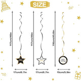 Happy 18th Birthday Black & Gold Balloon Set,18th Birthday Swirls