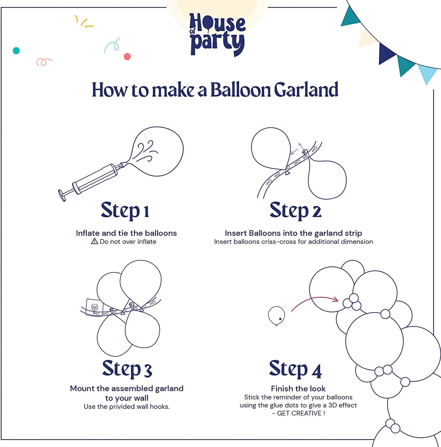 HOUSE OF PARTY Purple Balloons Arch Kit | Light Purple Balloon