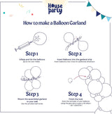 HOUSE OF PARTY Purple Balloons Arch Kit | Light Purple Balloon