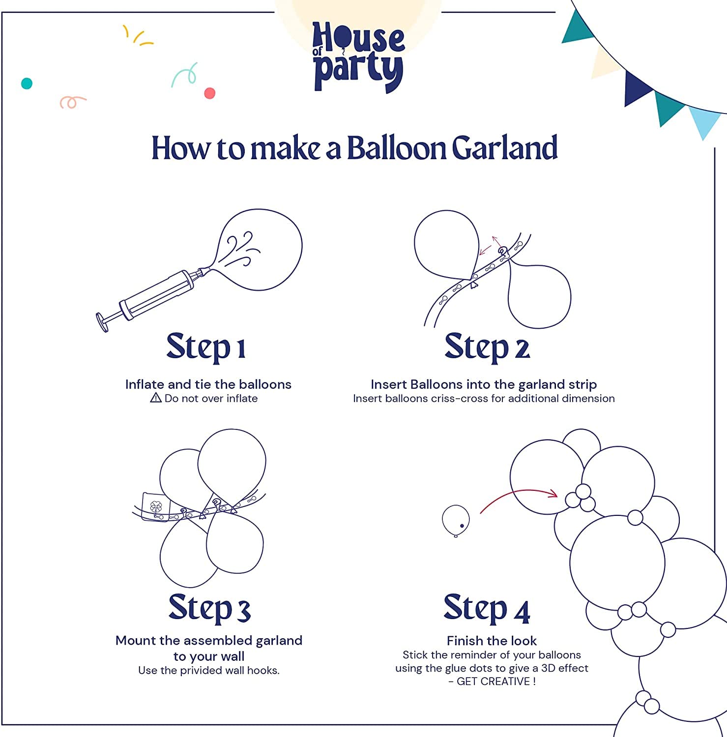 HOUSE OF PARTY Purple Balloons Arch Kit | Light Purple Balloon