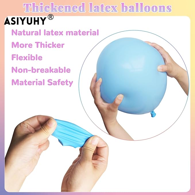 Pastel Balloons 100 Pack 12 inch Pastel Colors Latex Party Balloons