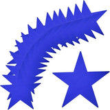 MECCANIXITY 48Pcs Blue Stars Cutouts Double Printed Paper Stars