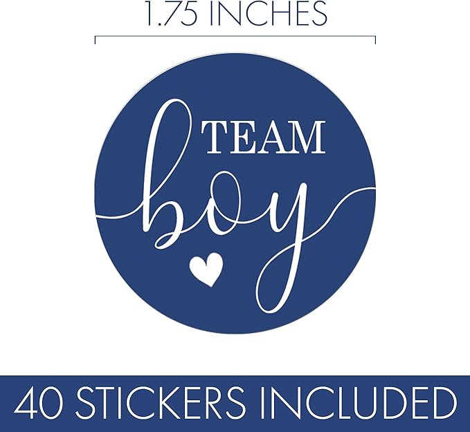 Navy and Blush Gender Reveal Party Team Blue Boy or Team Pink Girl