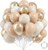 BAUANOOY Neutral Balloons, 60pcs 12 Inch Nude Balloon Beige Balloons
