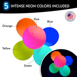 Glow King Neon Balloons - Fluorescent Neon Glow Party Balloons -