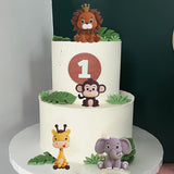 Safari Animal Cake Toppers Jungle Wild Cake Decorations