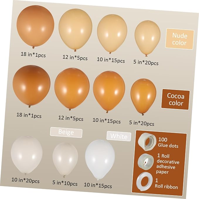 Latex Balloons Adhesive Dots Boho Party Balloon Decorations Birthday