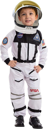 Spooktacular Creations White Astronaut Costume with Helmet, Space Suit