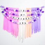 DIY Giant Friendship Bracelet Birthday Garland Kit with Letters Ball