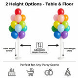 Tosuced Balloon Column Stand Kit,2 Sets of Assorted Rainbow Ballo 13-c