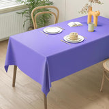 2 Packaging Purple Plastic Tablecloth, 54 inch x108 inch Rectangular