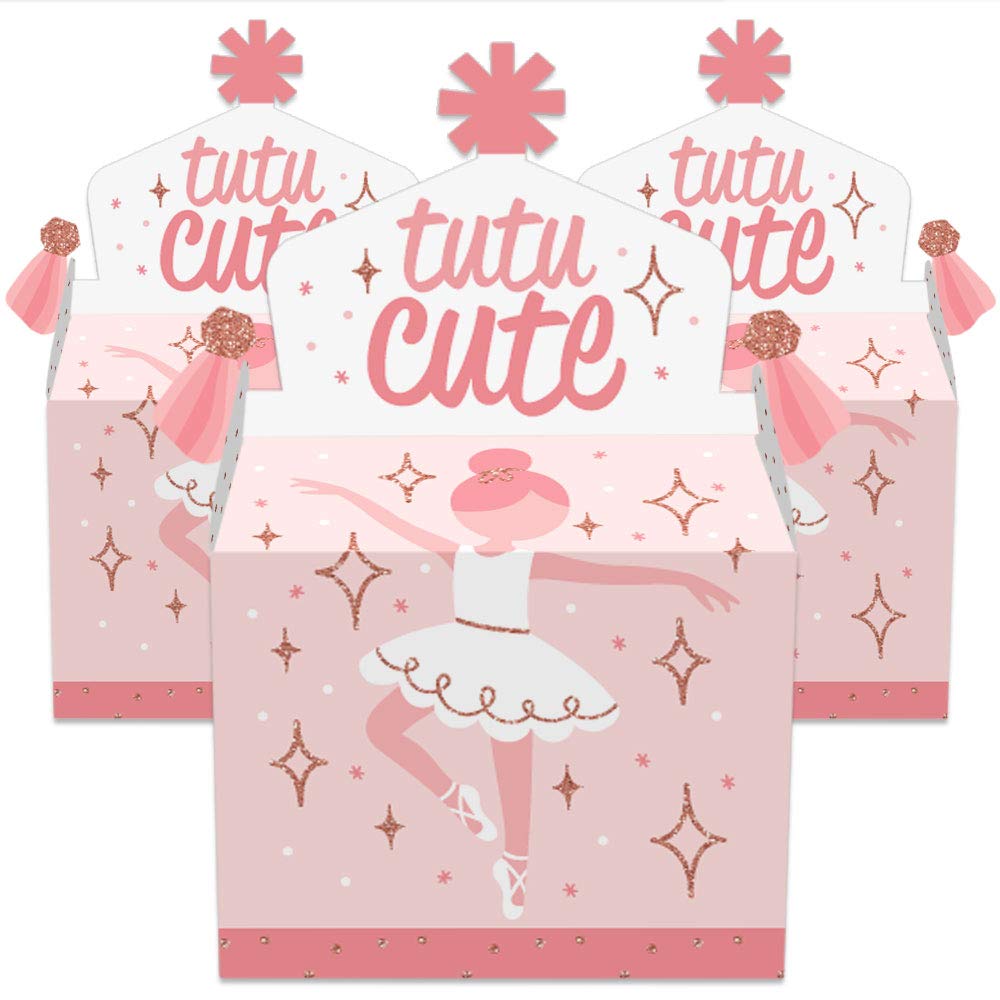 Big Dot of Happiness Tutu Cute Ballerina - Treat Box Party Favors -