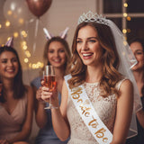 Docooniver 4 Pcs Bachelorette Party Decorations Bride & Groom to be