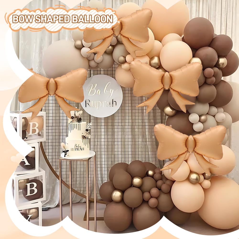 4pcs Jumbo Oversized Ribbon Balloons Coquette Bow Balloons Bow Pa Maca