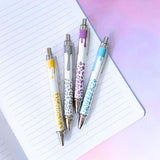 Cheetah Dripping Pens 8PC - Black Ballpoint Pens for Home & Office -