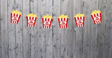 5 Tall Popcorn Box Movie Party Banner Movie Party Banner Popcorn