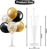 Happy 18th Birthday Black & Gold Balloon Set,18th Birthday Swirls