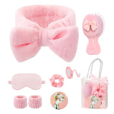 9 Pcs Sleepover Party Supplies for Girls Include Spa Headband Sleep