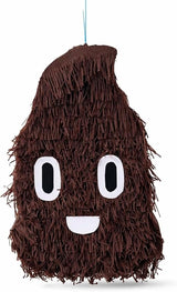 Large Poop Emoji Funny Party Pinata Game Decoration 18"x12"x4" -