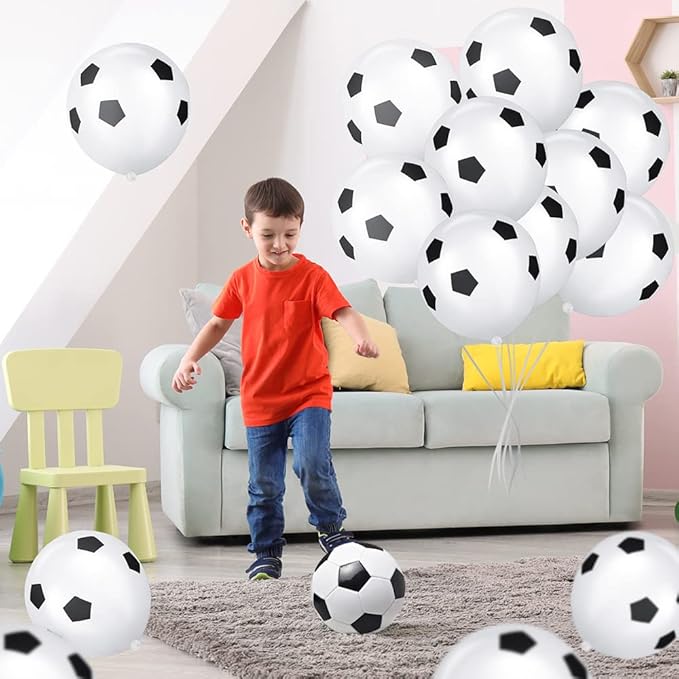 Ainiv 20 PCS Soccer Balloons, Football Theme Party Supplies Balloons,