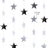 Patelai Glitter Star Garland Banner 2026 Graduation Decor 130 Feet Sta