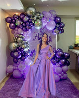 AIOZX Purple Latex Balloon Set - 50 Pcs 12 Inches Dark Purple