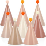 CHUNNIN 24 PCS Boho Party Hats Neutral Boho Themed Paper Hats