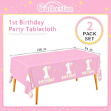 Baby Girl Party Supplies Set 1st Birthday Decorations Includes 2