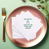Funny Pickleball Cocktail Napkins 100Pcs Pickle Ball When It's Ok To