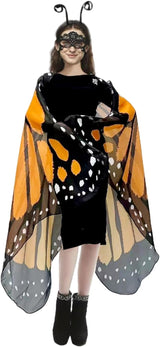 Halloween Butterfly Wings Costume for Womens Moth Wings Butterfly