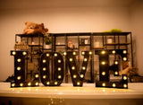 Foaky Black Light Up Letters,Black and Gold Party Decorations, Black