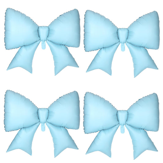 4Pcs Giant Bow Balloons, 97.5cm/38in Big Elegant Coquette Theme