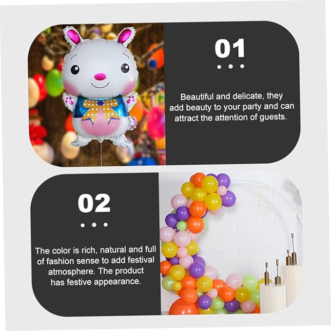 Easter Party Decorations Balloon Set Hanging Bunting and Banner